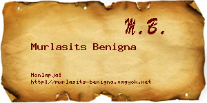Murlasits Benigna névjegykártya
